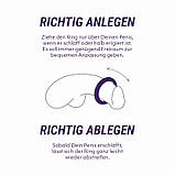 Фіксатор для пеніса, затискач для члена Boners Cock Strap силіконовий регульований, фото 8