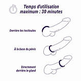 Фіксатор для пеніса, затискач для члена Boners силіконовий з регульованим кільцем 8,7 дюймів, фото 7