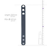 Фіксатор для пеніса, затискач для члена Boner Cock Strap Large силіконовий регульований, фото 5