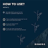 Фіксатор для пеніса, затискач для члена Boner Cock Strap Large силіконовий регульований, фото 7