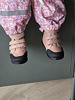 Дитячі шкіряні ортопедичні черевики на липучках на девочку 25 р, фото 5