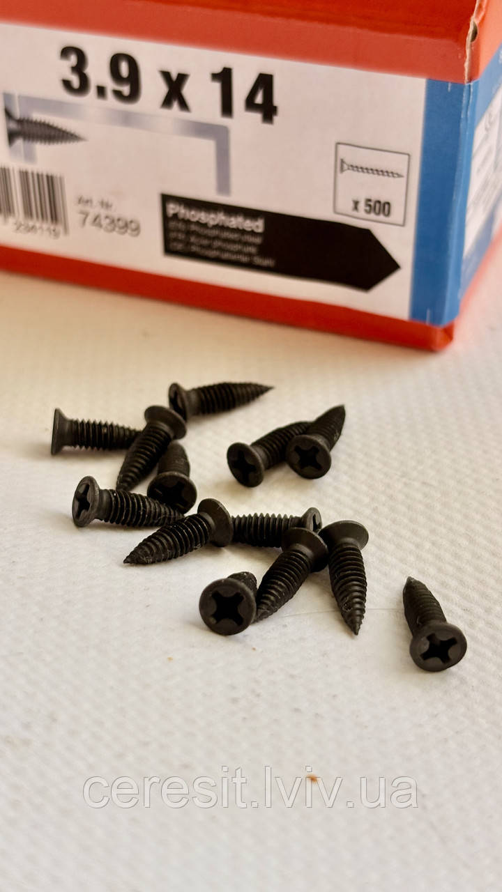 Шуруп самонаріз Simpson  ​​для CD-профілів та сталевих листів 3.9x14 мм (упаковка 500шт)