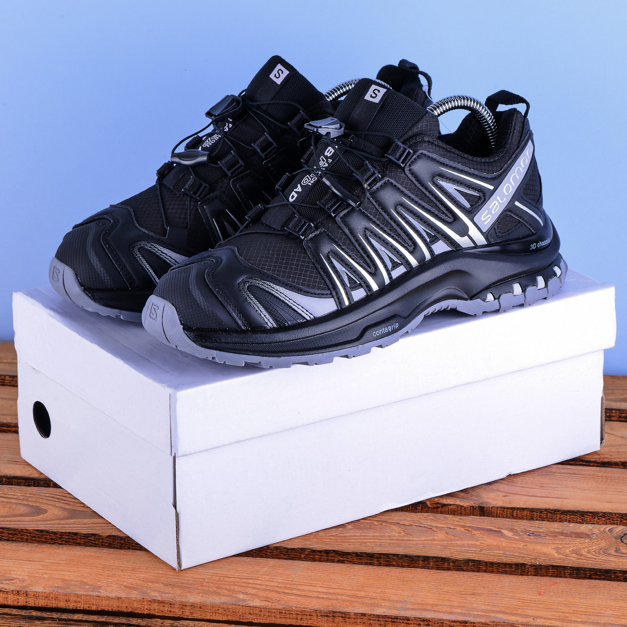 Термо Зимові Кросівки черевики Salomon чорні - фото 1 - id-p2789823436