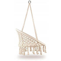 Крісло підвісне бразилійське гойдалка гамак Bonro B-092 бежевий 120 кг, фото 4