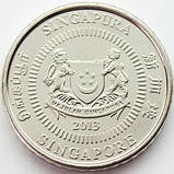 Сінгапур 50 центів, 2013 рік Сталь з нікелевим покриттям, 6.56g, ø 23mm №3104, фото 2