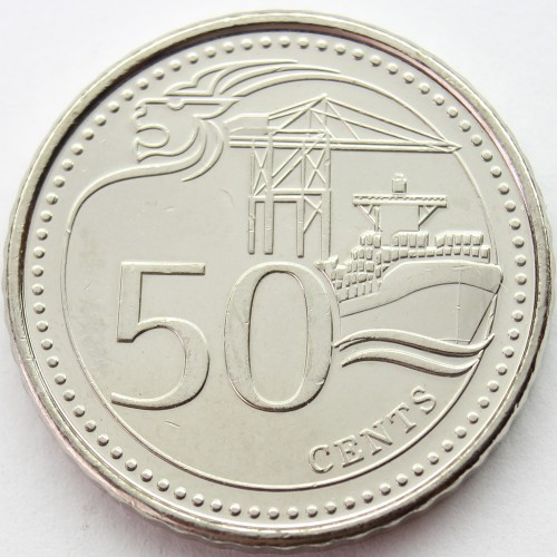 Сінгапур 50 центів, 2013 рік Сталь з нікелевим покриттям, 6.56g, ø 23mm №3104, фото 1