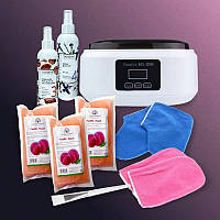 Набір для парафінотерапії WAX-2000-2, рукавиці, шкарпетки, парафін + засоби для догляду