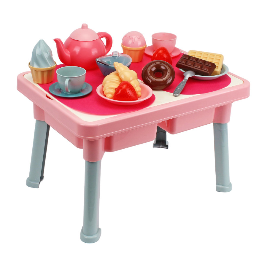 Іграшка Столик з чайним набором ТехноК (Tea table, 26 аксесуарів) 2246, фото 1