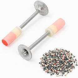 200шт Піроксилінові цвяхи 7,3x27мм з шайбою 16мм / Монтажні цвяхи для ручного гвоздозабивного пістолета