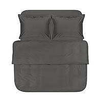 Постільна білизна сатин premium Lotus Home - Dakota Modern антрацит полуторний