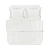 Постільна білизна сатин premium Lotus Home - Dakota Modern молочний полуторний