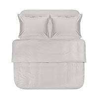 Постільна білизна сатин premium Lotus Home - Dakota Modern сірий полуторний