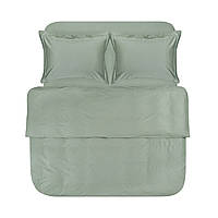 Постільна білизна сатин premium Lotus Home - Dakota Modern оливковий полуторний