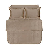 Постільна білизна сатин premium Lotus Home - Dakota Modern кава полуторний