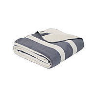 Плед Lotus Home - Infinity Stripe сірий 200*220
