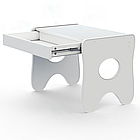 Зручний столик у дитячу кімнату 70×45×51, дитячий ігральний стіл із ящиком, білий