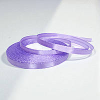 Стрічка атласна однотонна 0,6см. (33 м) темно-лілова