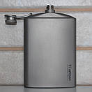 Титанова фляга для алкогольних напоїв Tiartisan 260 мл + 3 чарки по 40 мл та лійка, фото 5