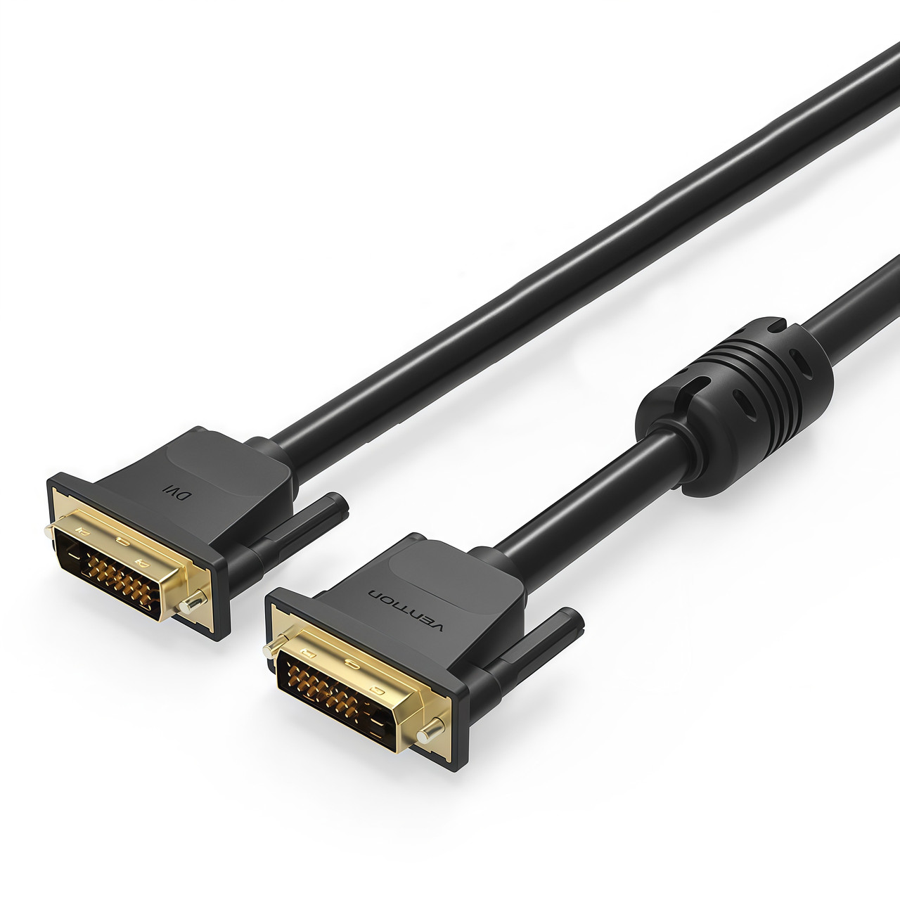 Кабель DVI на DVI Vention Dual Link Cable (1.5м, 24+1,2k 60Hz). Black, фото 1