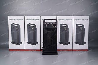 Вентилятор + Тепловентилятор керамічний Portable Fan Heater (YND-2000D) чорний електричний