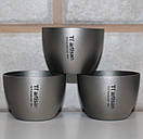 Титанова фляга для алкогольних напоїв Tiartisan 260 мл + 3 чарки по 40 мл та лійка, фото 2