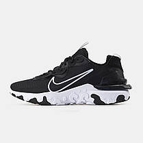 Чоловічі кросівки Nike React Vision Black White | Комфорт і сучасний стиль, фото 2