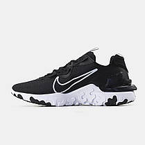 Чоловічі кросівки Nike React Vision Black White | Комфорт і сучасний стиль, фото 3