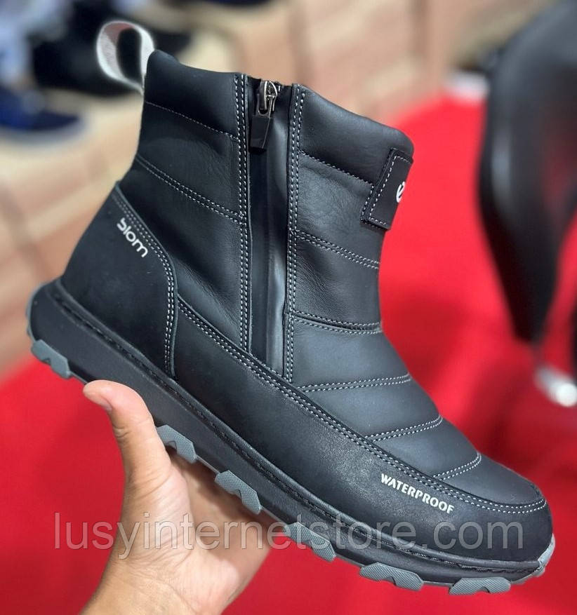 Чоботи зимові чоловічі шкіряні від виробника модель ВР25-2111, фото 1