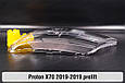 Скло фари Proton X70 (2016-2019) дорест ліве, фото 3