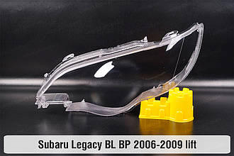 Скло фари Subaru Outback BL BP (2006-2009) рест під омивач ліве