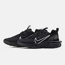 Чоловічі кросівки Nike React Vision Black | Легкість і амортизація, фото 4