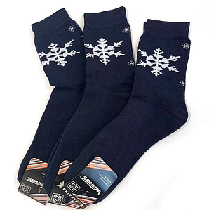 Шкарпетки чоловічі повна махра "Сніжинка" класичні 27-29 р. (12 пар!) (Зимові) Варос