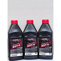 Гальмівна рідина DOT 4 LAVOIL 1л каністра (16шт/пак.)