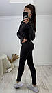 ТЕРМО Костюм ЖІНОЧИЙ лосини+кофта на молнії із трикотажу термо ХАРІЗМА ЧОРНИЙ 449, фото 10