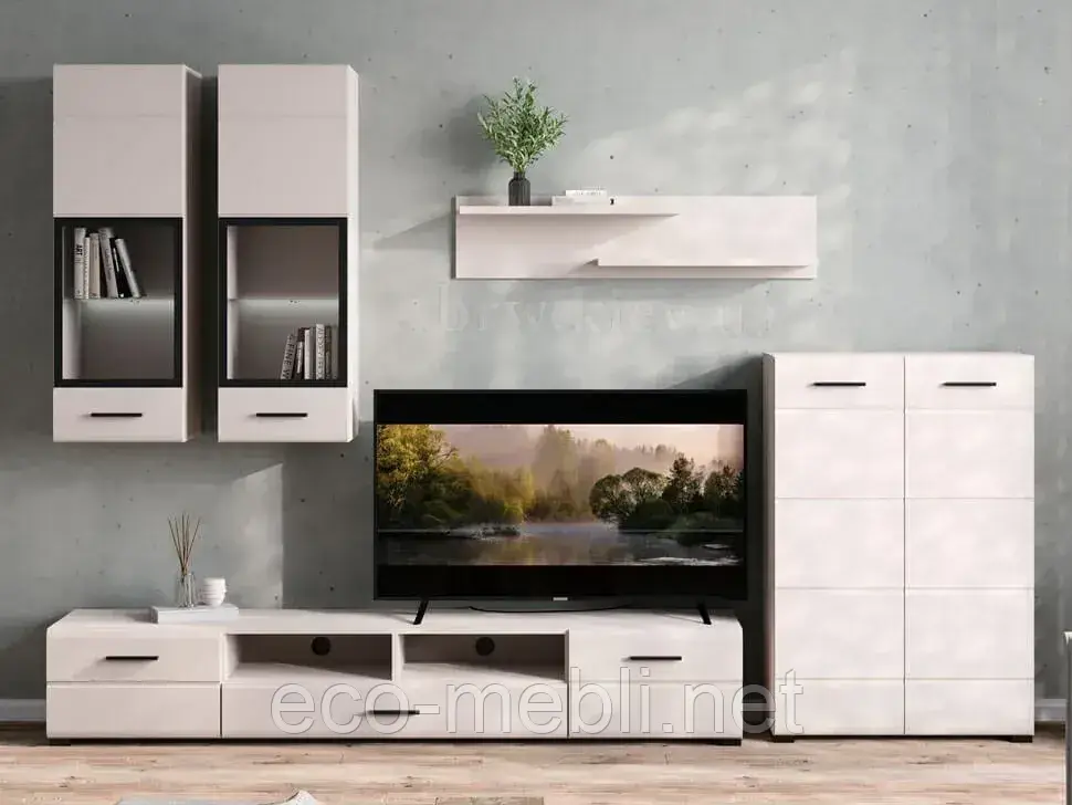 Стінка в вітальню Арктика (ДСП/МДФ) Кашемір  Gerbor, фото 1