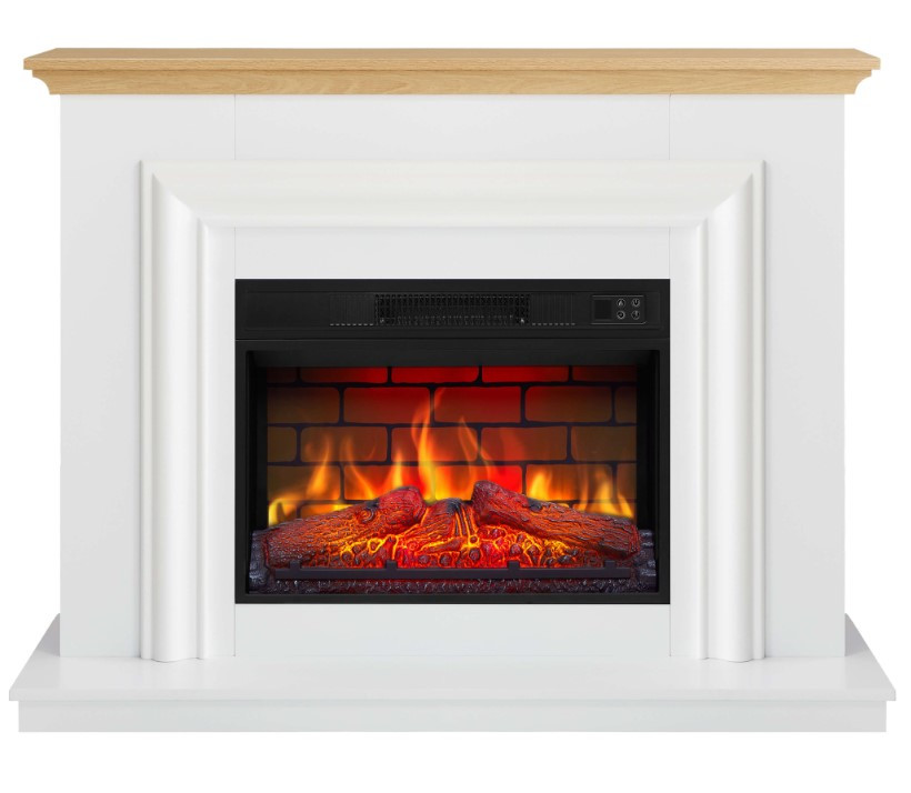 Камінокомплект ArtiFlame Marbelya AF23BS білий Електричний Камін з ефектом живого вогню, фото 1