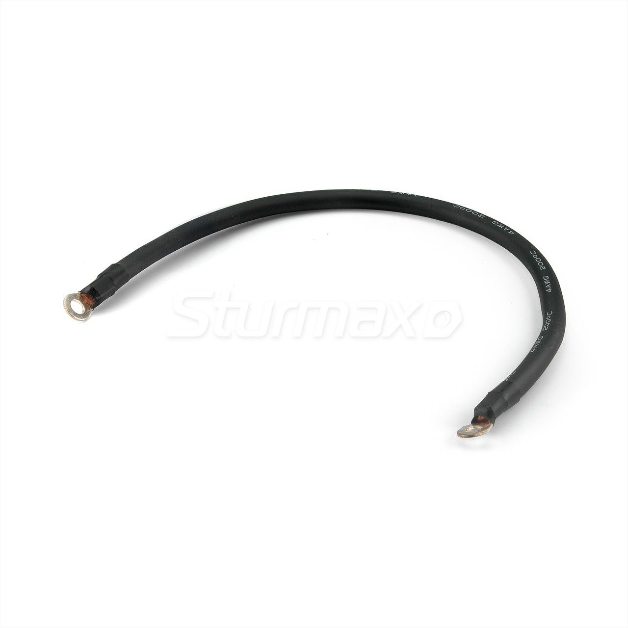 Sturmax BCM-B2550 Кабель мідний для з’єднання АКБ 50 см 25мм2 M8 чорний, фото 1