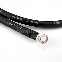 Sturmax BCM-B2550 Кабель мідний для з’єднання АКБ 50 см 25мм2 M8 чорний, фото 2