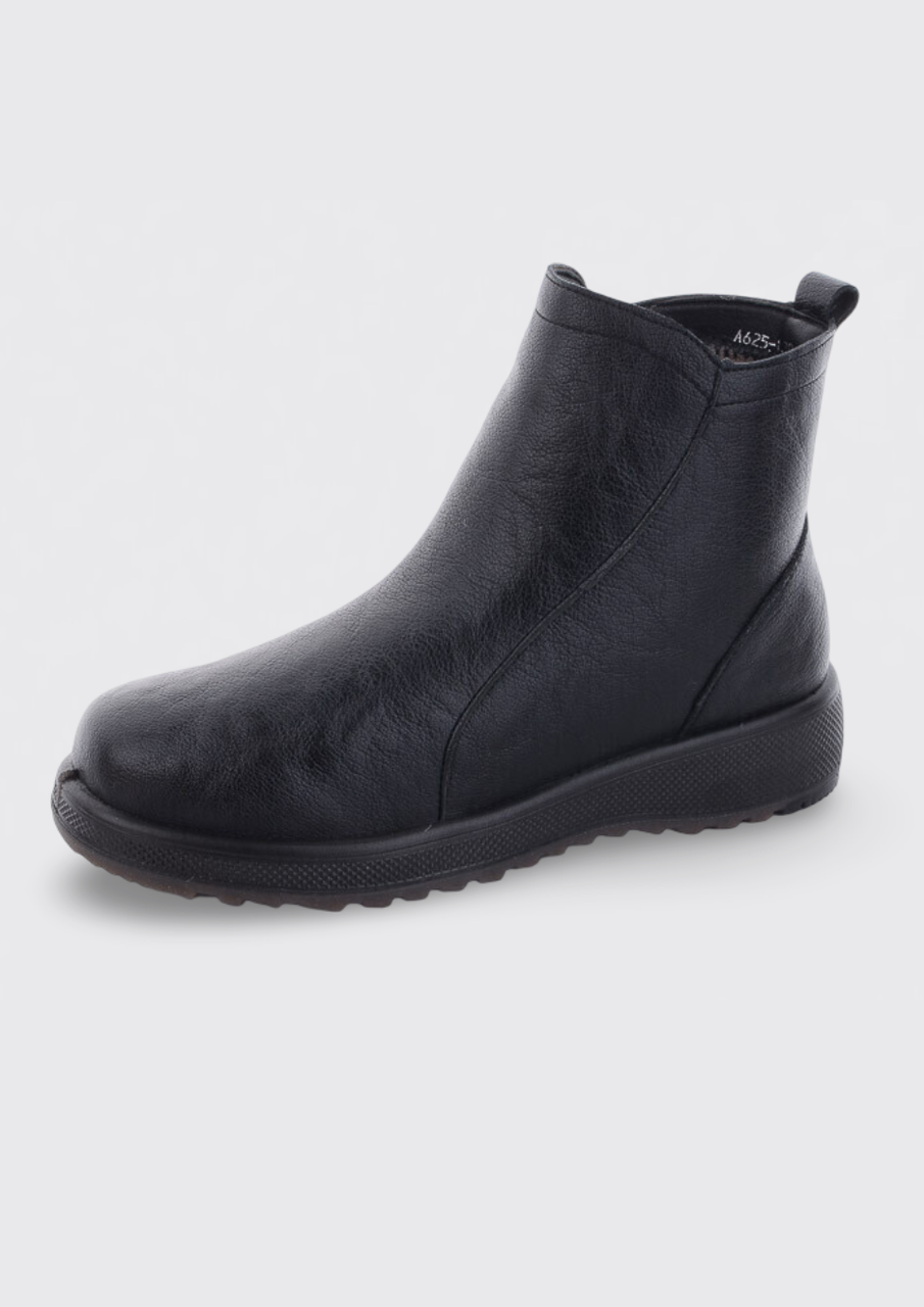 Жіночі утеплені черевики чорні (A625-1), фото 1