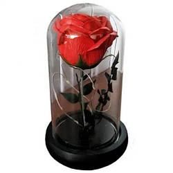 Світлодіодний LED нічник Вічна троянда 23см у скляній колбі з підсвіткою MA183 (1ящ.=40шт.)