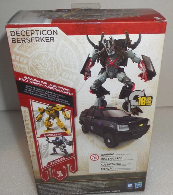 Трансформер Берсекер Останній лицар Transformers The Last Knight Decepticon BERSERKER Premier Edition, фото 1