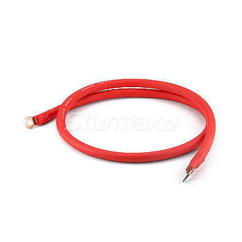 Sturmax BCM-R25100 Кабель мідний для з’єднання АКБ 100 см 25мм2 M8 червоний