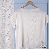 Gazzal EXCLUSIVE (Газзал Ексклюзив) № 9914 коричневий (Пряжа вовна мериноса з мохером на шовку, нитки для в'язання), фото 3