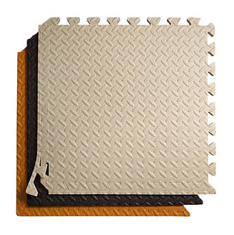 Набір-пазл Тріо (12шт пазлів) 50х50х1см Бежевий-Коричневий-Помаранчевий