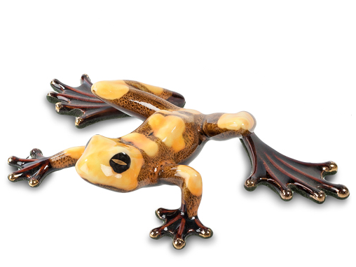 Витончена декоративна статуетка жабки з порцеляни від італійського бренду Pavone, фото 1