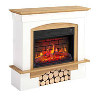 Камінокомплект ArtiFlame Woodley AF23BS білий / дуб натуральний Електричний Камін з ефектом живого вогню, фото 3