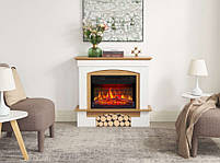 Камінокомплект ArtiFlame Woodley AF23BS білий / дуб натуральний Електричний Камін з ефектом живого вогню, фото 6