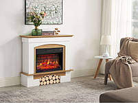 Камінокомплект ArtiFlame Woodley AF23BS білий / дуб натуральний Електричний Камін з ефектом живого вогню, фото 7