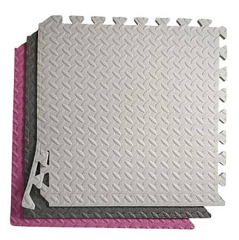 Набір-пазл Тріо (12 шт. пазлів) 50х50х1см Рожевий-Коричневий-Білий