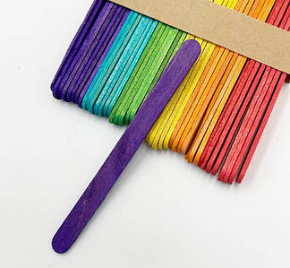 Дерев'яні палички / Упаковка - 50 шт / 11*1 см / Мікс